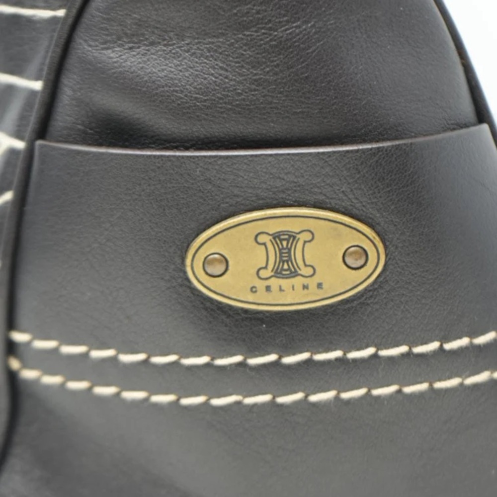 Celine Vintage Brown Leather Handbag - Picture 9 of 9